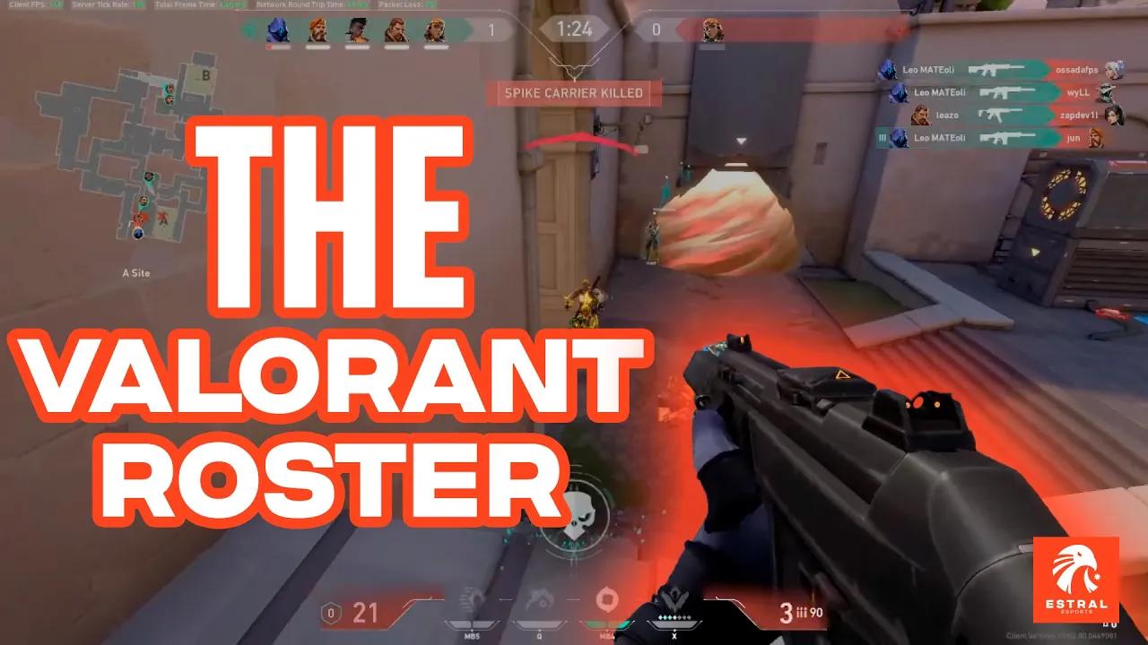 ROSTER  VALORANT VERSUS - ESTRAL ESPORTS |  TEMPORADA DE JUEGOS thumbnail