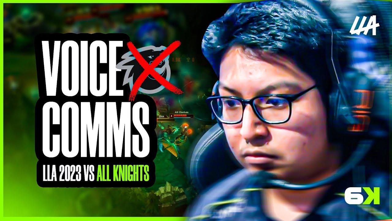 VOICE COMMS // 6K VS ALL KNIGHTS #LLA #legueoflegend #laolaverde thumbnail