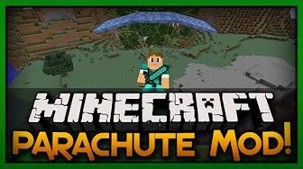 Minecraft Mod Spotlight: FLYING IN MINECRAFT! (Parachute Mod) thumbnail