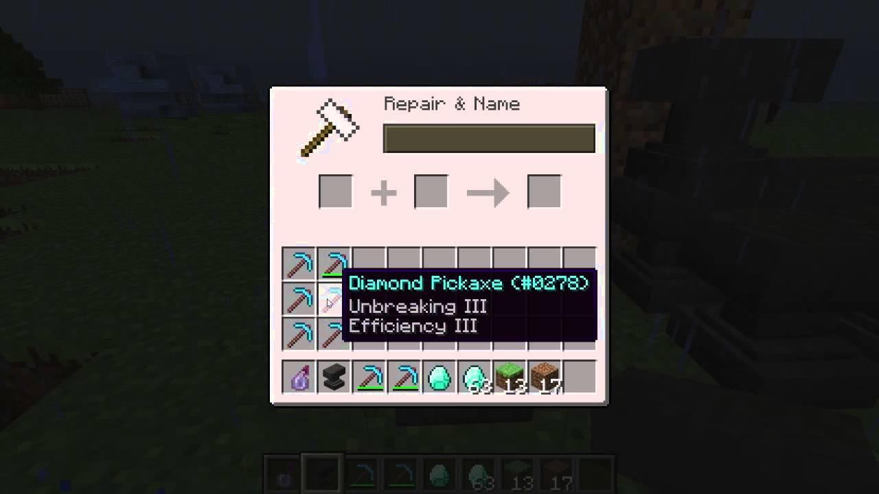 How To Use Anvils Minecraft 1.4 thumbnail