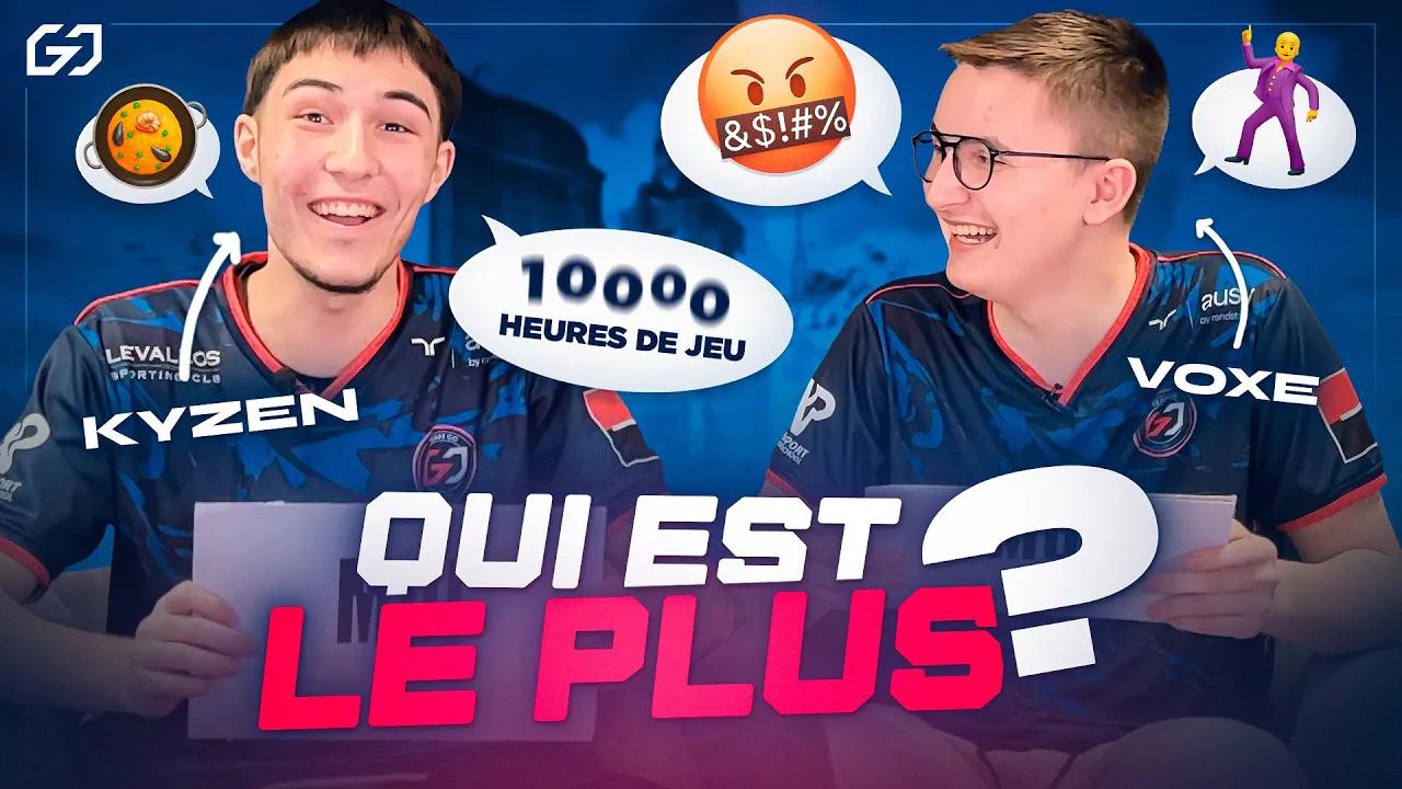 QUI RAGE LE PLUS ?  | QUI EST LE PLUS avec Kyzen et Voxe | Fortnite 2023 thumbnail