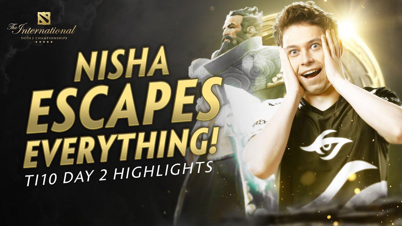 Nisha's INSANE reflexes secure the DUB | Secret DotA TI 10 Highlights - Day 2 thumbnail