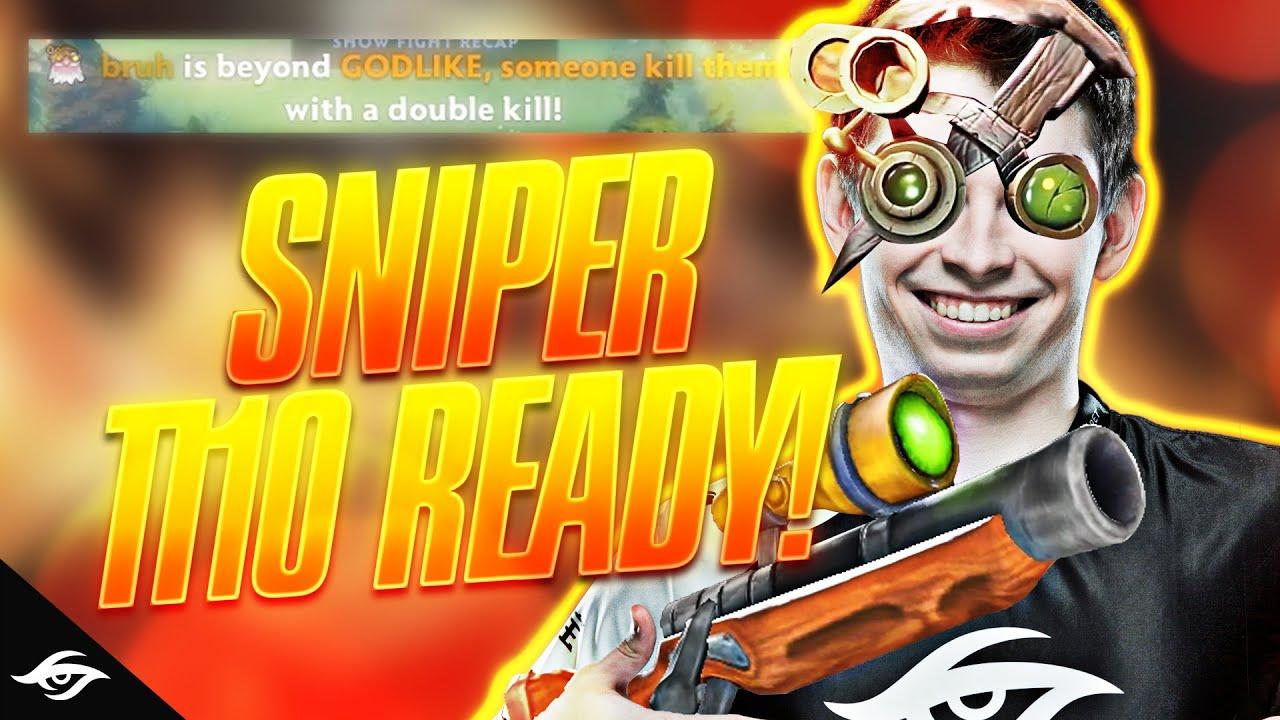 SNIPER IS GETTING PICKED AT TI10 | Secret Nisha DotA gameplay thumbnail