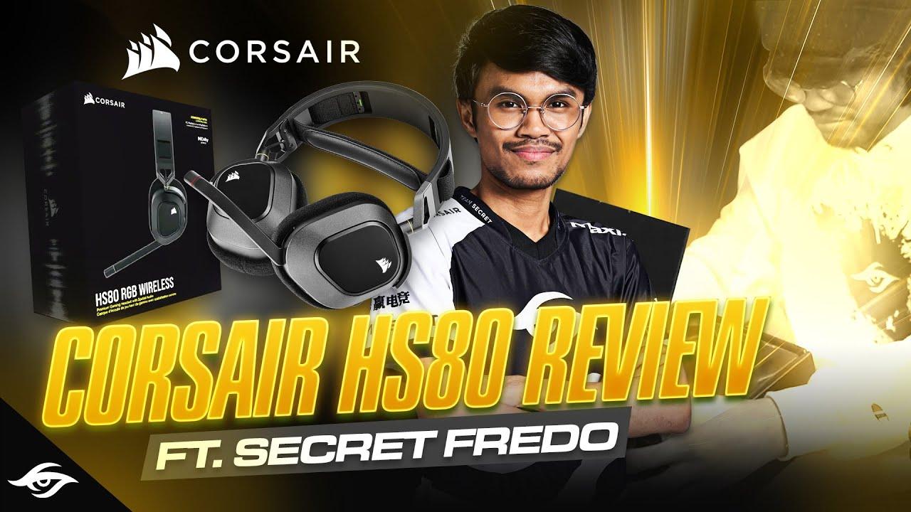 BEST GAMING HEADSET ON THE MARKET? 🎧 | CORSAIR HS80 Unboxing Ft. Fredo thumbnail