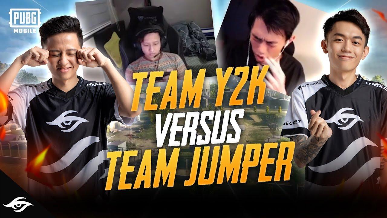 Y2K MENJERIT JUMPA JUMPER !!TEAM JUMPER VS TEAM Y2K? | PUBG Mobile thumbnail