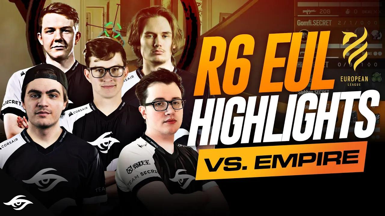 Slebben's ONE MAN SHOW | Secret R6 EUL Highlights vs Empire thumbnail