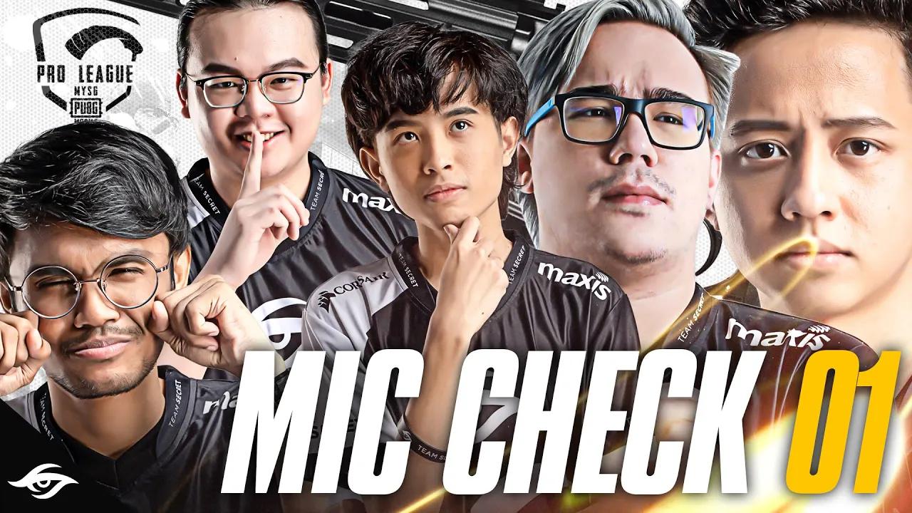 Team Secret PMPL MY/SG CHICKEN DINNER MIC CHECK | PUBG Mobile thumbnail