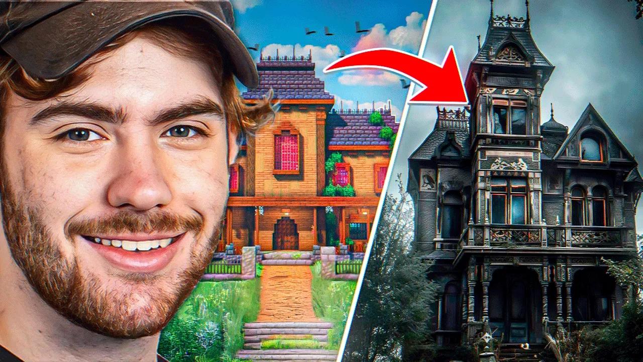 Sapnap Surviving IRL Minecraft Haunted House thumbnail