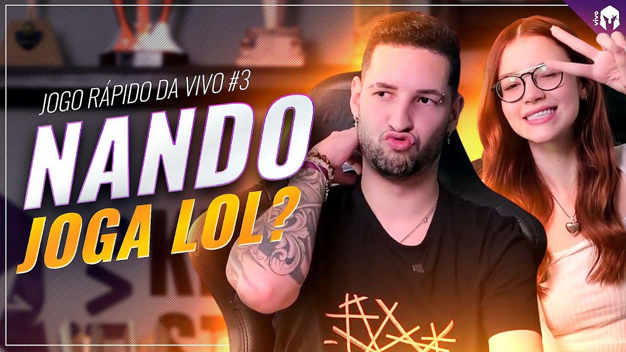 JOGO RÁPIDO DA VIVO #3 - O NANDO VAI PRO LOL? thumbnail