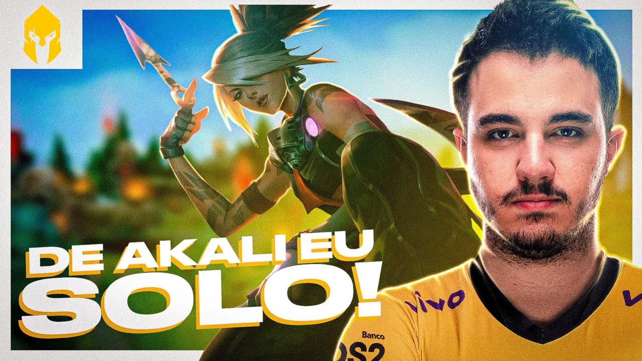 JOGANDO DE AKALI NO UNRANKED AO CHALLENGER! | VIVO KEYD STREAM HIGHLIGHTS #23 thumbnail