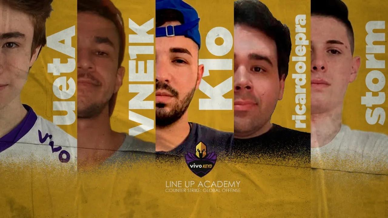 NOVO TIME DE CS:GO ACADEMY VIVO KEYD thumbnail