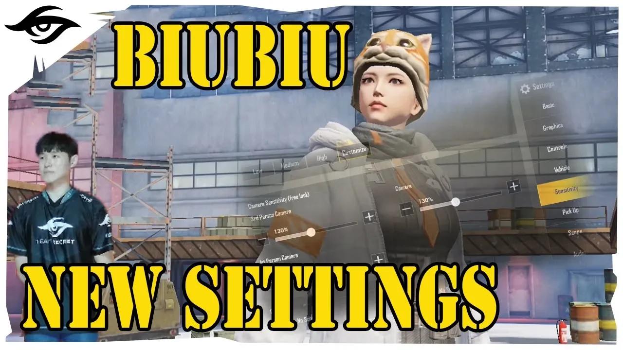 BiuBiu's new PUBGM settings | PUBGM thumbnail