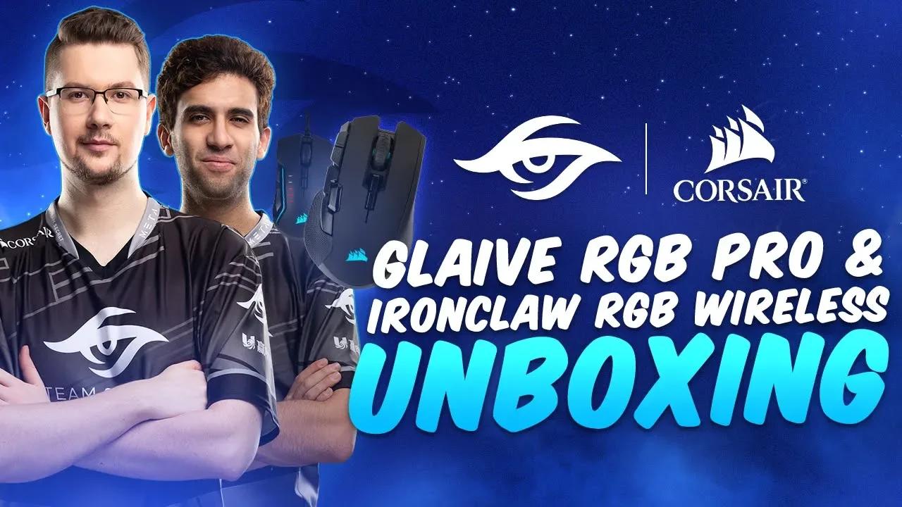 Unboxing the CORSAIR Glaive Pro & Ironclaw Wireless mice ft Yapzor & Puppey thumbnail