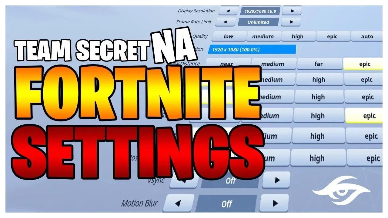 OFFICIAL SETTINGS - Fuzzy & VapeJesus // Team Secret Fortnite NA thumbnail