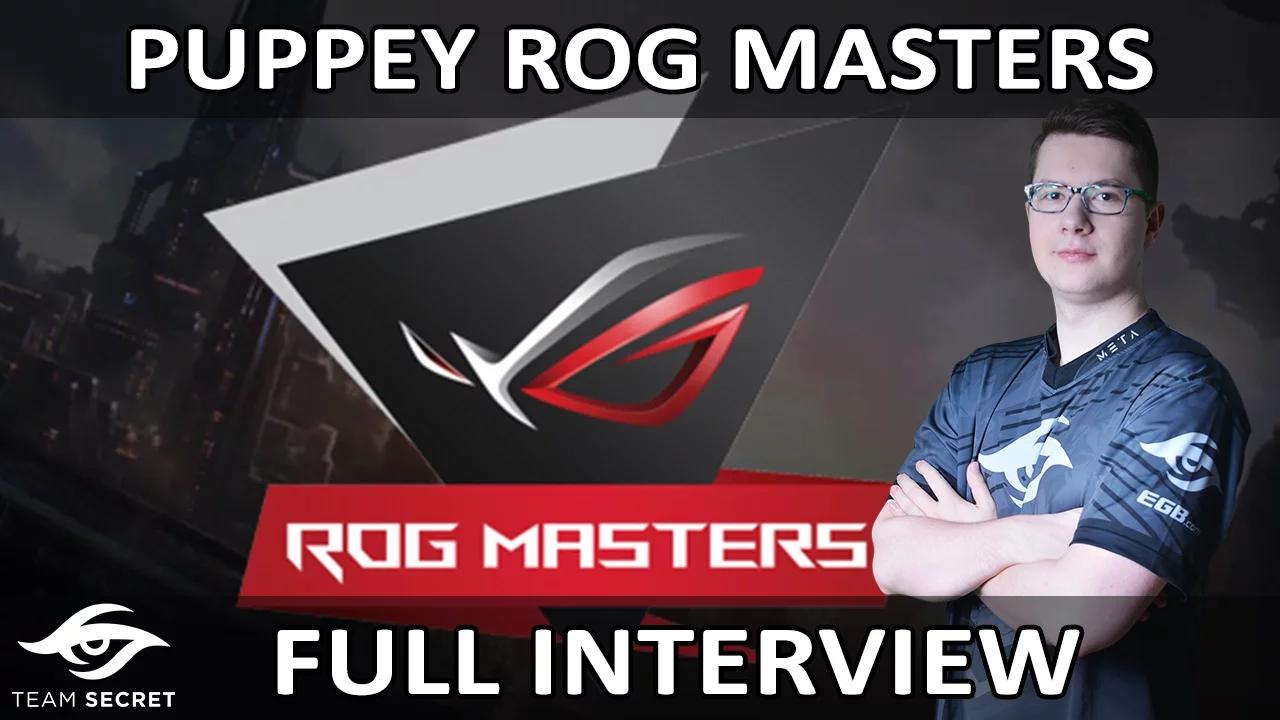 Dota 2 | Team Secret - Puppey FULL INTERVIEW | ROG MASTERS thumbnail