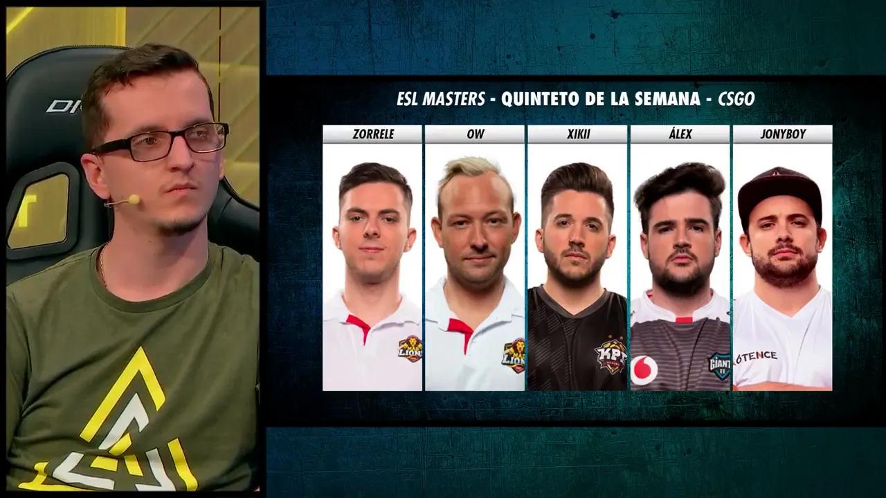 QUINTETO DE LA SEMANA Y MVP ESL MASTERS CSGO, JORNADAS 10 Y 11 - ZONA ESPORTS thumbnail