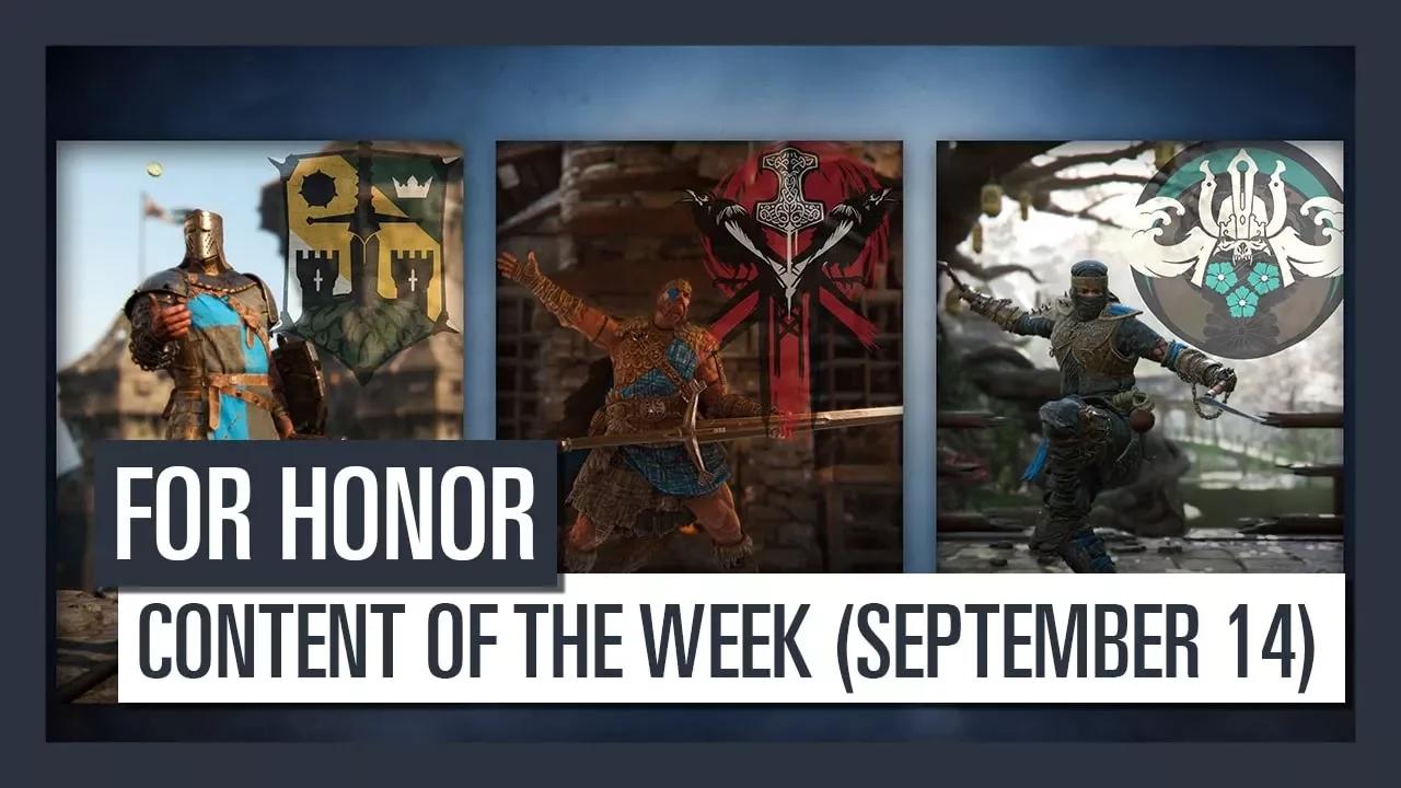 FOR HONOR - New content of the week (September 14) thumbnail