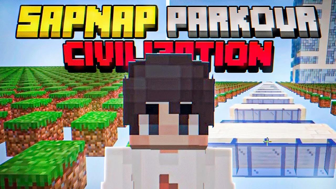 Sapnap Joined Minecraft PARKOUR CIVILIZATION thumbnail